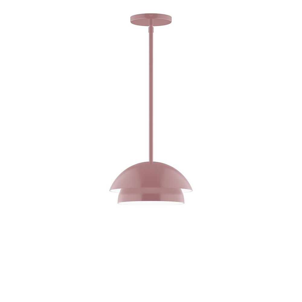 10" Nest LED Stem Hung Pendant, Mauve