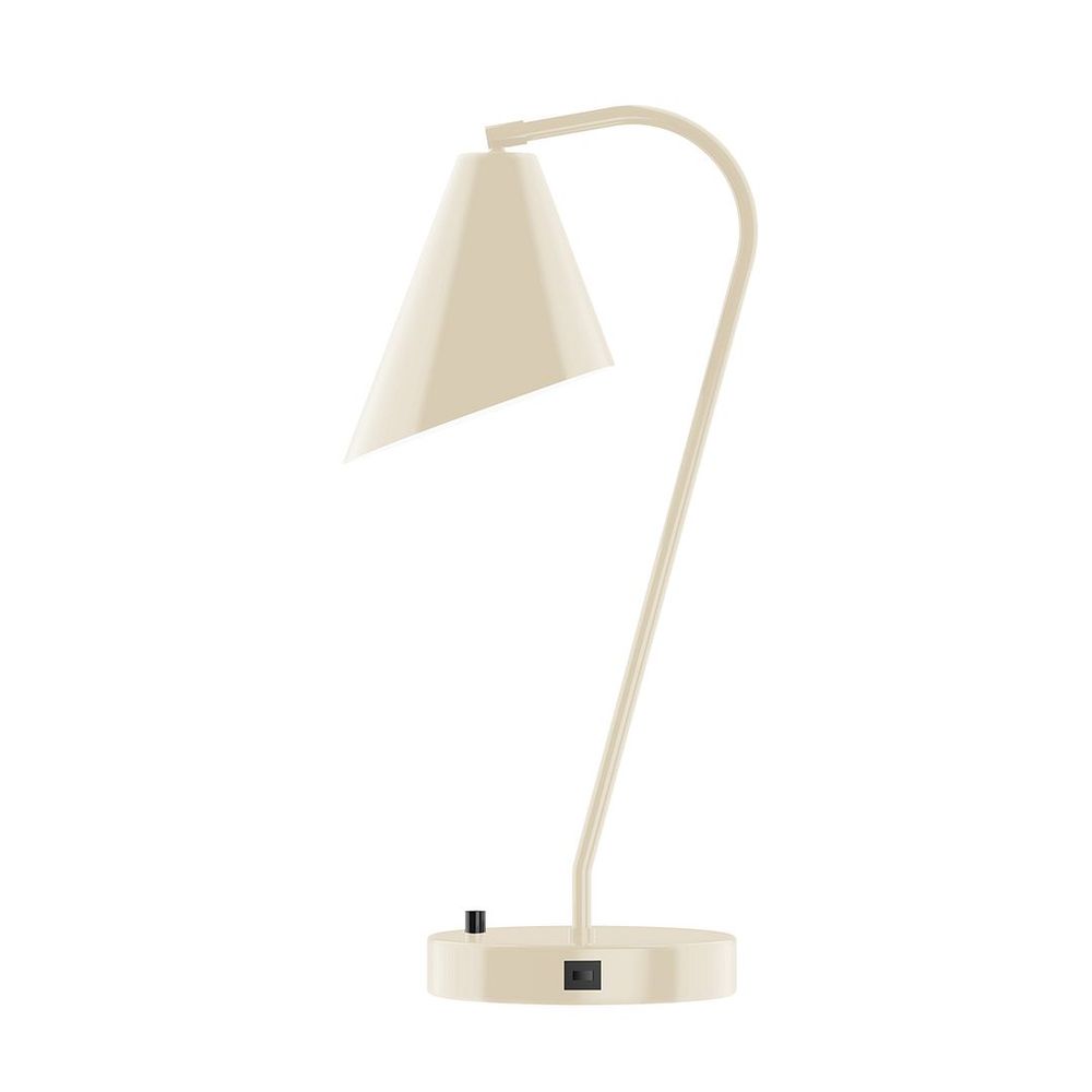 23" Jasmine Table Lamp, Cream