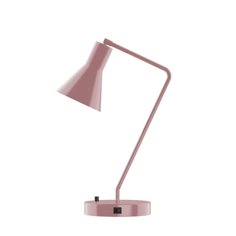 21" Flare Table Lamp, Mauve