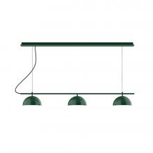 Montclair Light Works CHD431-48-L12 - 3-Light Linear Axis LED Chandelier, Sea Green