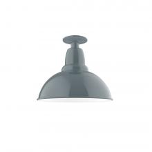 Montclair Light Works FMB106-40-L12 - 12" Cafe LED Flush Mount Light in Slate Gray