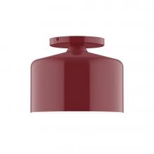 Montclair Light Works FMD419-55-L10 - 8.5" J-Series LED Flush Mount, Barn Red