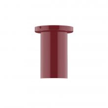 Montclair Light Works FMD425-55-L10 - 3.5" x 6" Axis Mini Cylinder LED Flush Mount, Barn Red