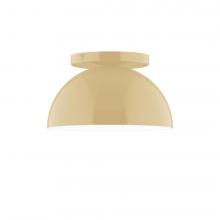 Montclair Light Works FMD431-17-L10 - 8" Arcade LED Flush Mount, Ivory