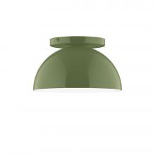 Montclair Light Works FMD431-22-L10 - 8" Axis Mini Dome LED Flush Mount, Fern Green