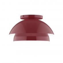 Montclair Light Works FMDX445-55-L10 - 10" Nest LED Flush Mount, Barn Red