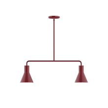 Montclair Light Works MSG436-55-L10 - 2-Light Axis Linear LED Pendant, Barn Red