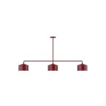 Montclair Light Works MSN419-55 - 3-Light Axis Linear Pendant