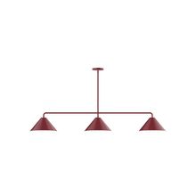 Montclair Light Works MSN422-55 - 3-Light Axis Linear Pendant