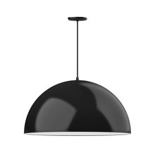 Montclair Light Works PEB230-41-44-L14 - 30" XL Choices Shallow Dome Shade, medium base, black cord with canopy, Black