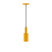 Montclair Light Works PEBX450-21-C21 - 3.5" Spark Pendant, white cord with canopy, Bright Yellow