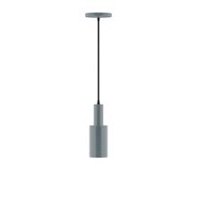Montclair Light Works PEBX450-40-C21 - 3.5" Spark Pendant, white cord with canopy, Slate Gray
