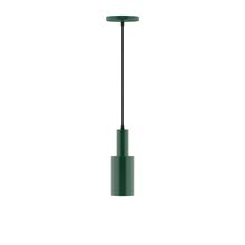 Montclair Light Works PEBX450-42-C21 - 3.5" Spark Pendant, white cord with canopy, Forest Green
