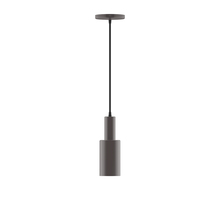 Montclair Light Works PEBX450-57-C21 - 3.5" Spark Pendant, white cord with canopy, Bronze Matte