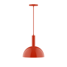 Montclair Light Works PEBX471-26-C21 - 12" Ray Pendant, white cord with canopy, Vermillion