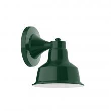 Montclair Light Works SCA180-42-L10 - 8" Warehouse shade, wall mount sconce, Forest Green