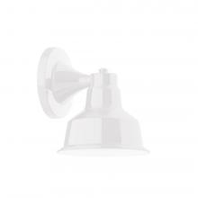 Montclair Light Works SCA180-44-L10 - 8" Warehouse shade, wall mount sconce, White