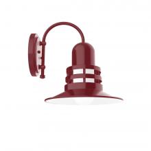 Montclair Light Works SCC148-55 - 12" Atomic shade, wall mount sconce, Barn Red