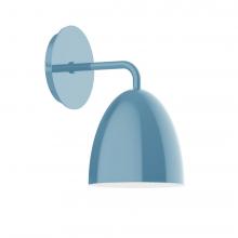 Montclair Light Works SCJ417-54-L10 - J-Series LED Wall Sconce, Light Blue