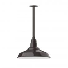 Montclair Light Works STB184-51-L13 - Warehouse 16" LED Pendant, stem mount