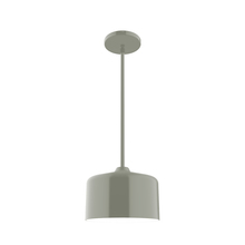 Montclair Light Works STG419-24 - 8.5" Julia Stem Hung Pendant, Moss Green