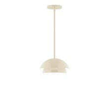 Montclair Light Works STGX445-16-L10 - 10" Nest LED Stem Hung Pendant, Cream