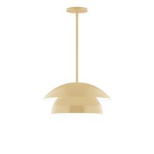 Montclair Light Works STGX446-17-L12 - 16" Nest LED Stem Hung Pendant, Ivory