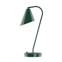 Montclair Light Works TLC415-42-L10 - 23" J-Series LED Table Lamp, Forest Green