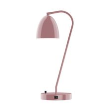 Montclair Light Works TLC417-20-L10 - 23" J-Series LED Table Lamp, Mauve