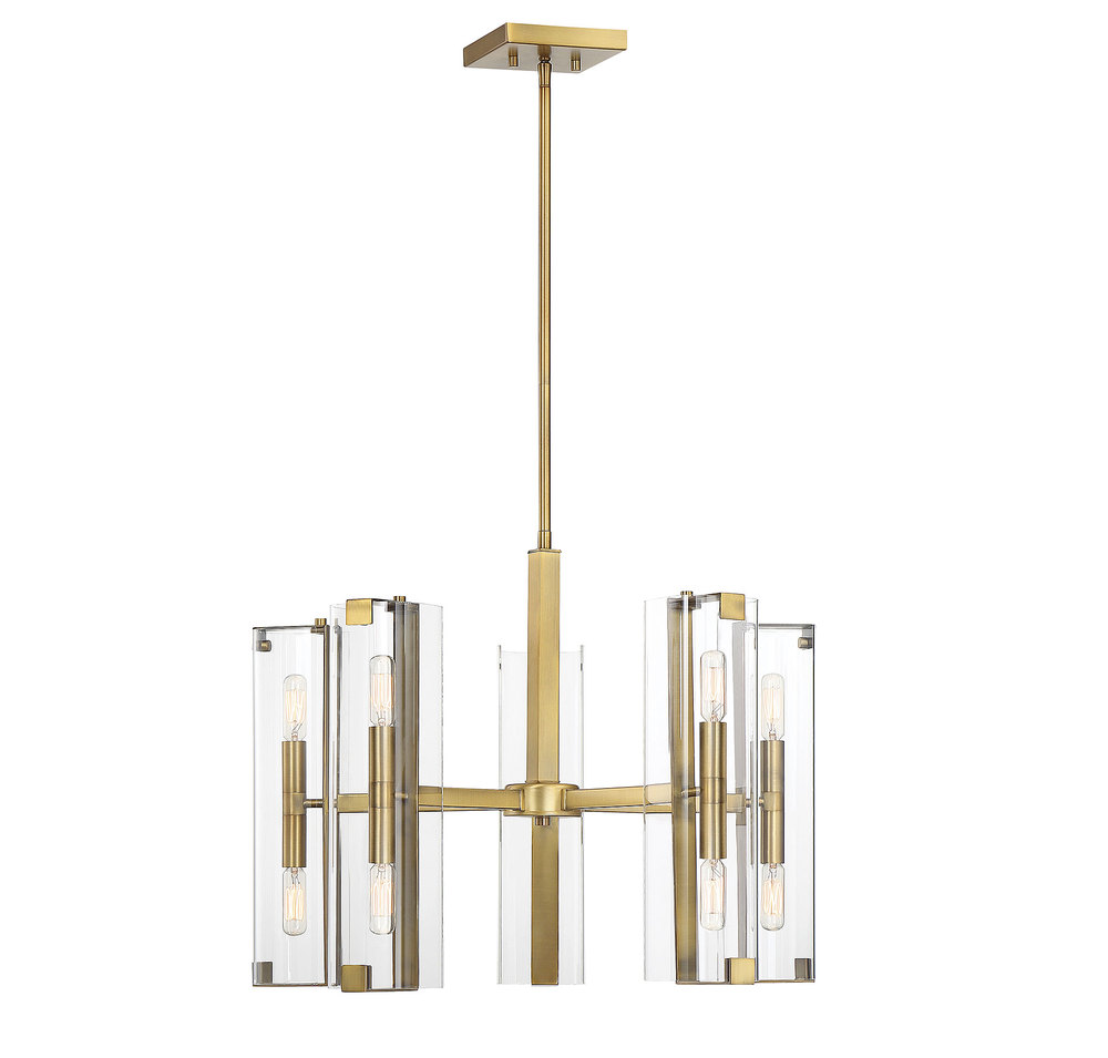 Winfield 10-Light Chandelier in Warm Brass