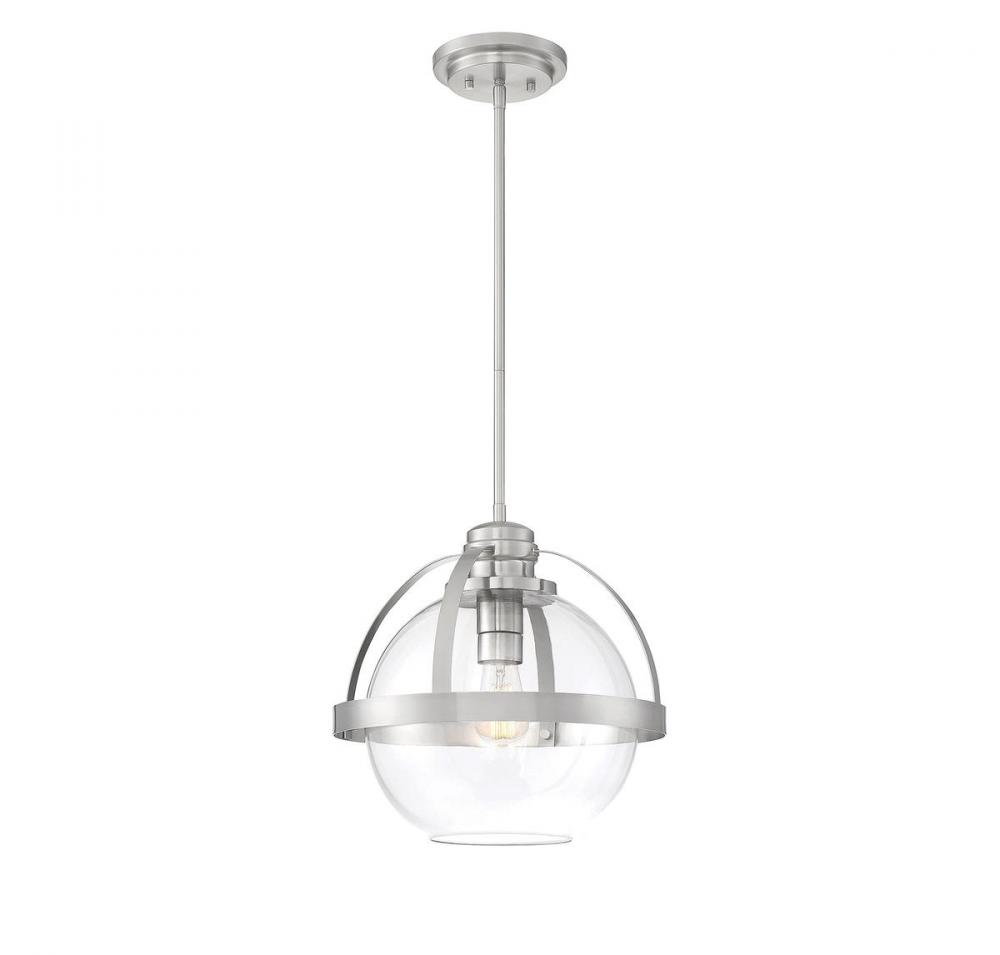 Pendleton 1-Light Pendant in Satin Nickel