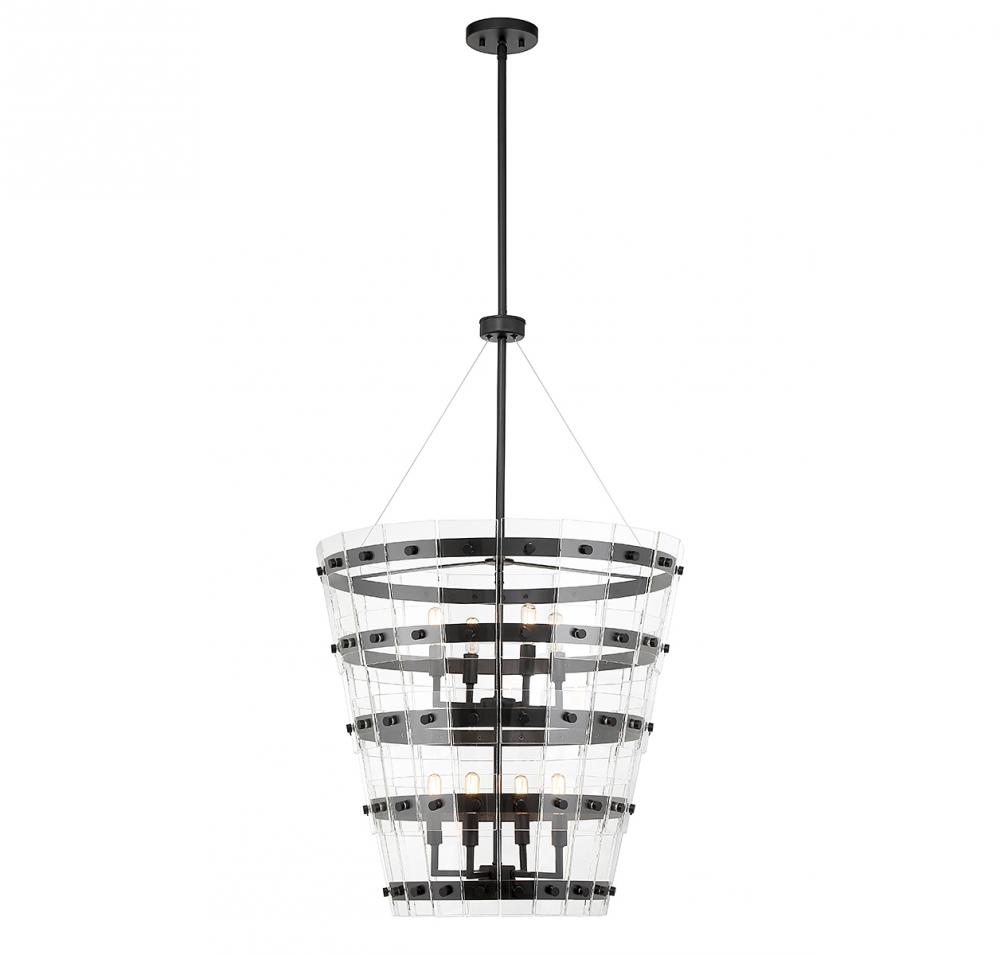 Ventari 8-Light Pendant in Matte Black