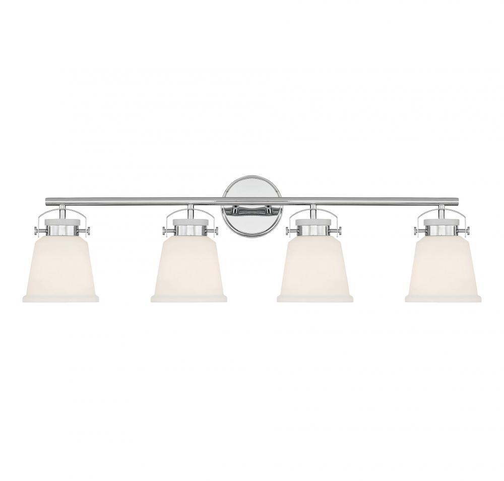 Kaden 4-Light Bathroom Vanity Light in Polished Chrome