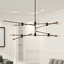 Savoy House 1-7001-12-77 - Lyrique 12-Light Chandelier in Bronze with Brass Accents