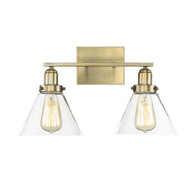 Savoy House 8-9130-2-322 - Drake 2-Light Bathroom Vanity Light in Warm Brass