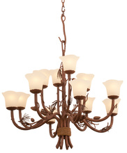 Kalco 5042PD/1255 - Ponderosa 12 Light Chandelier