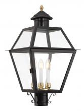 Norwell 2235-BL-CL - Lexington Outdoor Post Light - Black