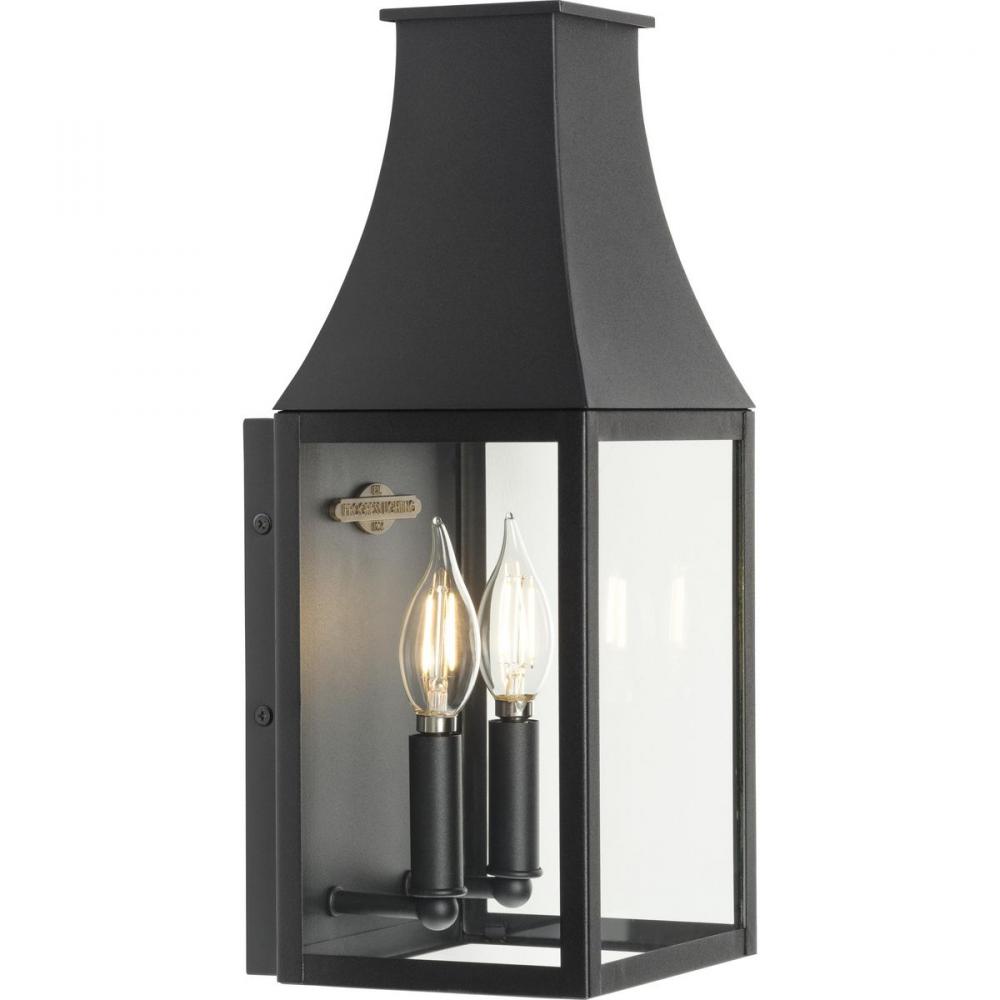 Radcliffe Collection Two-Light Small Black New Traditional Outdoor Wall Lantern