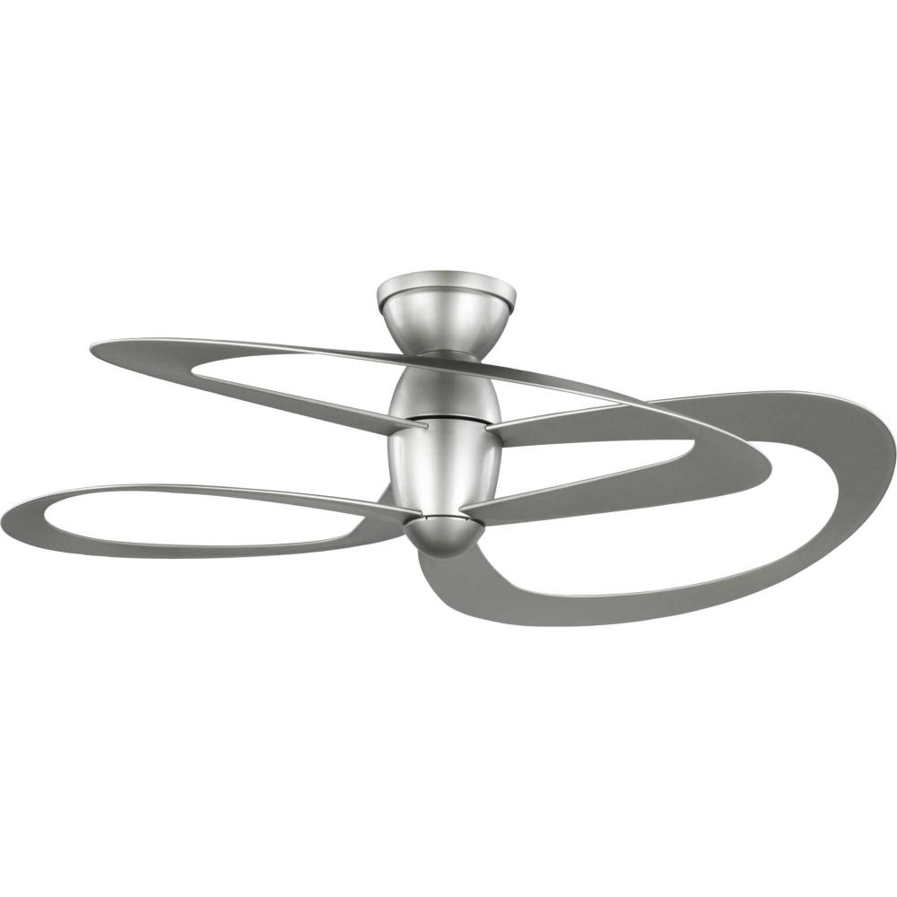 Willacy Collection 3-Blade Painted Nickel 48-Inch DC Motor Contemporary Ceiling Fan