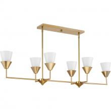 Progress P400374-205 - Pinellas Collection Six-Light Soft Gold Contemporary Linear Light