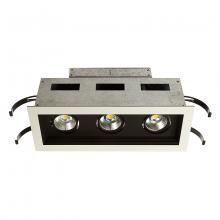 WAC US MT-3LD311R-W927-BK - Mini Multiple LED Three Light Remodel Housing with Trim and Light Engine