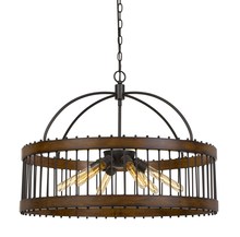 CAL Lighting FX-3700-6L - Cantania 60W X 6 Metal Pendant Fixture  (Edison Bulbs Not included)