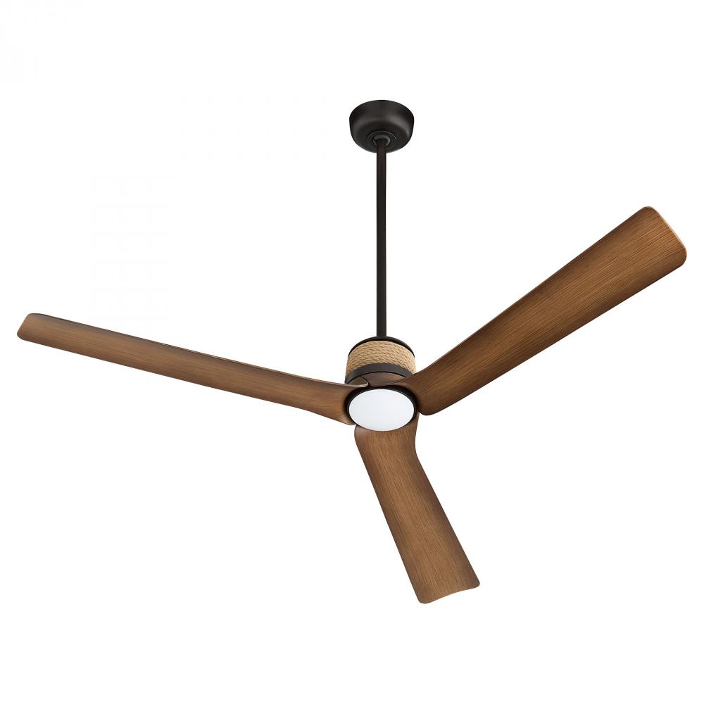 Zonda Ceiling  Fan | Oiled Bronze | Medium Oak