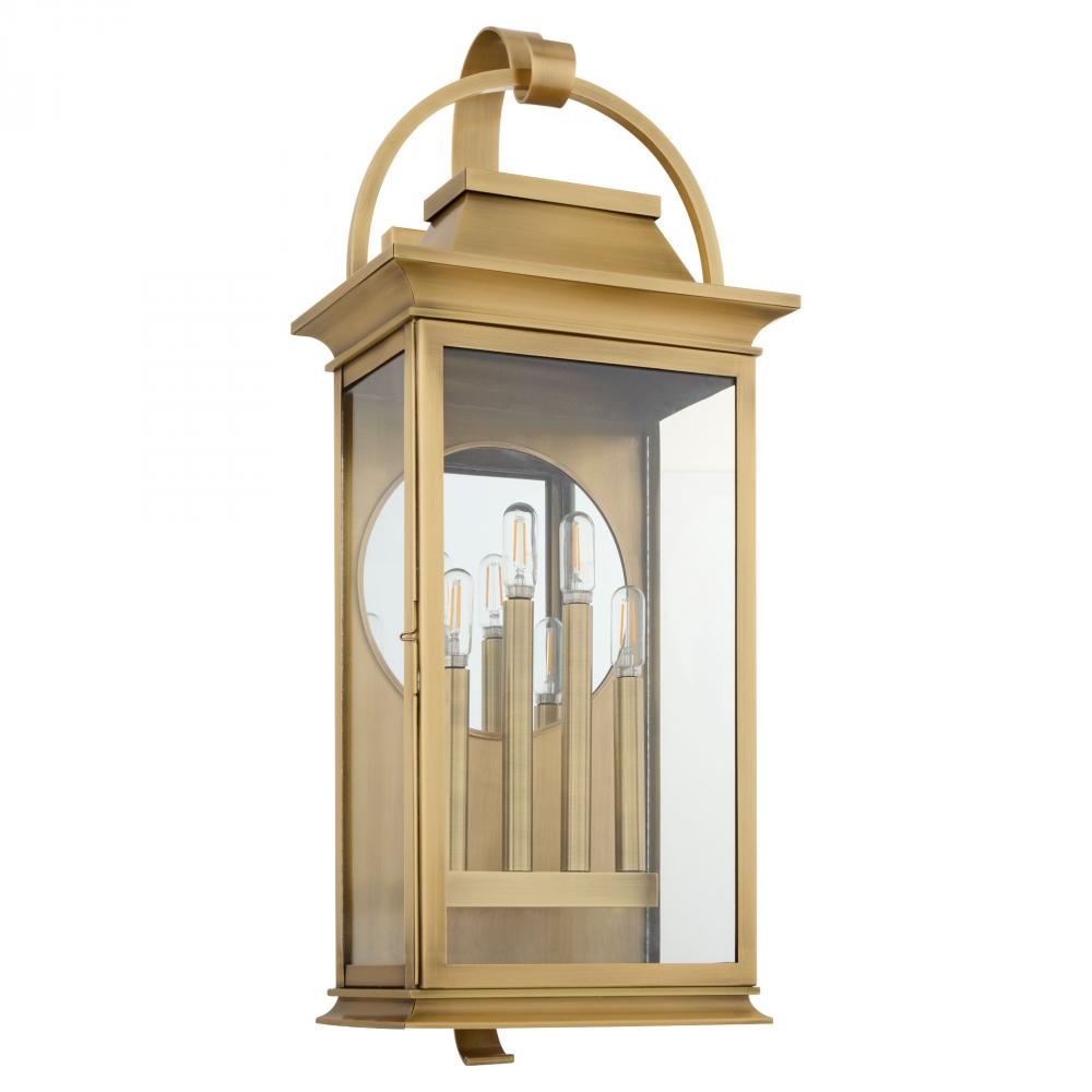 Concord 4 Light Wall Mount Heritage Brass