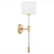 Cyan Designs 11952 - Hightower 1 Light Wall Sconce | Aged Brass | Clear