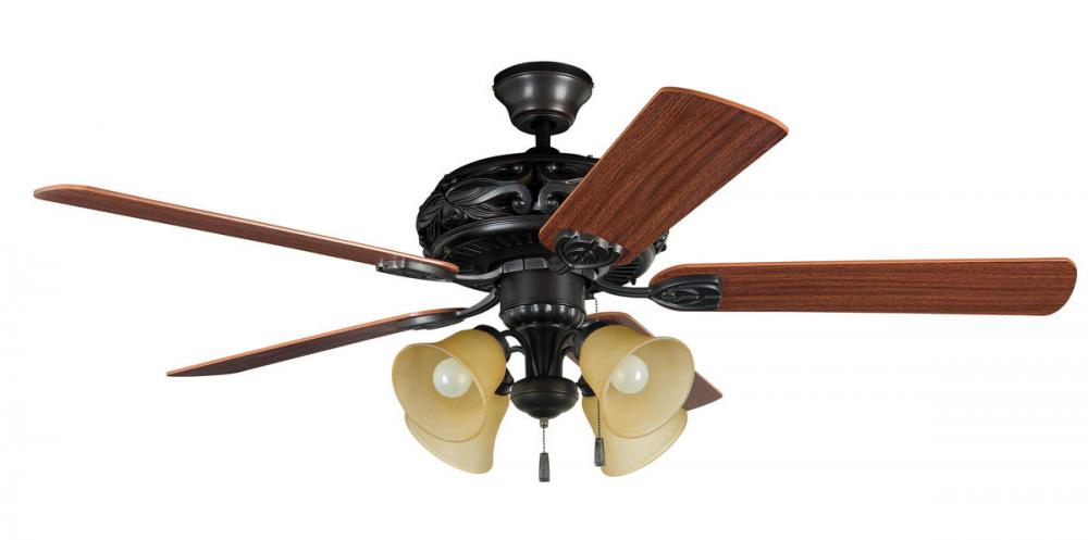 52" Ceiling Fan with Blades and Light Kit