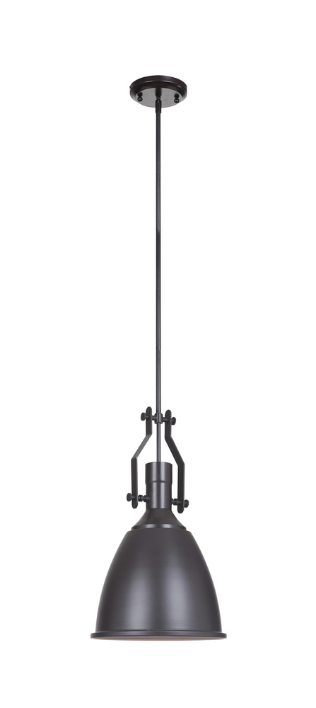 1 Light Mini Pendant with Rods in Oiled Bronze