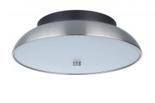 Craftmade X6813-FBBNK-LED - Soul 1 Light 12.5" LED Flushmount in Flat Black/Brushed Polished Nickel