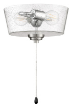 Craftmade LK2802-BNK-LED - Clear Seeded Glass w/2x7w LED