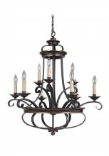 Craftmade 38729-AGTB - Stafford 9 Light Chandelier in Aged Bronze/Textured Black